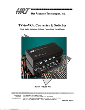HRT TVB200-Plus Manual