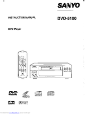Sanyo DVD-5100 Instruction Manual