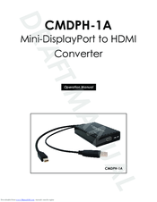 CYP CMDPH-1A Operation Manual