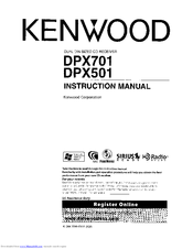 Kenwood DPX501 Instruction Manual