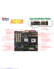 AOpen MX4GR Easy Installation Manual