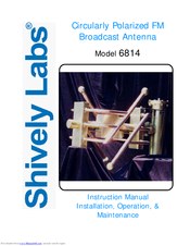 Shively Labs 6814 Instruction Manual
