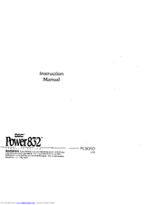 DSC Power832 PC5010 Instruction Manual