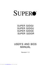 Supero SUPER S2DGE User's And Bios Manual