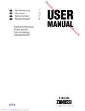 Zanussi ZVT64X User Manual