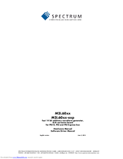 Spectrum M2i.60xx-exp Hardware Manual