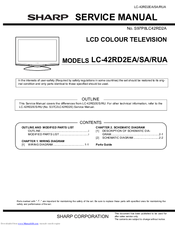 Sharp LC-42RD2SA Service Manual