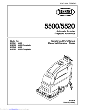 Tennant 5520 Operator And Parts Manual