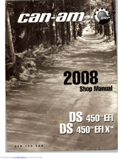 Can-Am 2008 DS 450 EFI Shop Manual