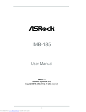 ASROCK IMB-185 User Manual