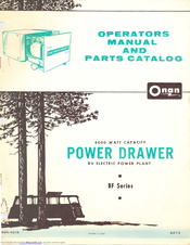 Onan BF Series Operator's Manual
