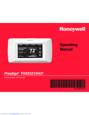 Honeywell PRESTIGE THX9321 Operating Manual