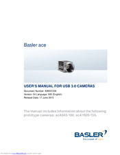 Basler ace acA645-100 User Manual