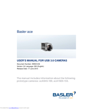 Basler ace acA645 100 Manuals ManualsLib