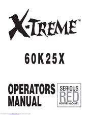 Encore X-TREME 60K25X Operation Manual