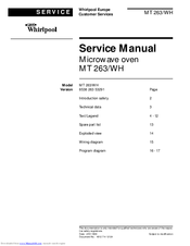 Whirlpool MT 263/WH Service Manual