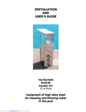 VSV Aquatic U Installation And User Manual