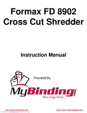 myBilding Formax FD 8902 Instruction Manual