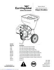 EarthQuake 14267 Operator's Manual