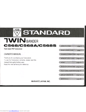 Standard TWIN C568 Owner's Manual