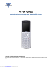 UniData Communication Systems WPU-7800G User Manual Book
