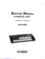 Casio DM-100 Service Manual