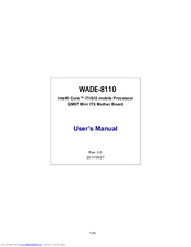 Portwell WADE-8110 User Manual