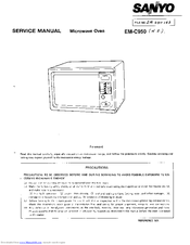Sanyo EM-C950 Service Manual