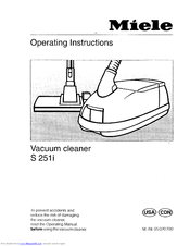 Miele S 251i Operating Instructions Manual