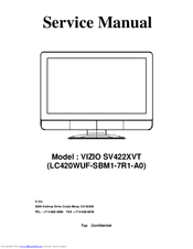 Vizio SV422XVT Service Manual
