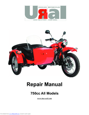 Service manual for Ural motorcycles 650cc and 750cc.