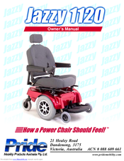 Pride Mobility jazzy 1120 Owner's Manual