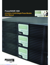 Uninterruptible Power Supplies PowerWAVE 1000 User Manual