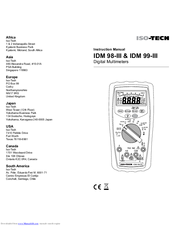 Iso-Tech IDM 99-III Instruction Manual