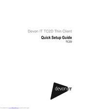 Devon IT TC2D Quick Setup Manual