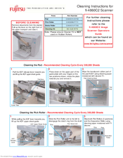 Fujitsu FI-4860C2 Cleaning Instructions
