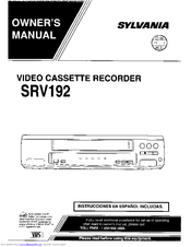 Sylvania SRV192 Owner's Manual