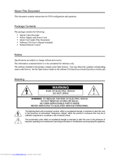 Advanced Technology Video ED2916 Setup Manual