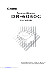 Canon imageFORMULA DR-6030C User Manual