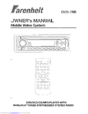 Farenheit DVD-75R Owner's Manual