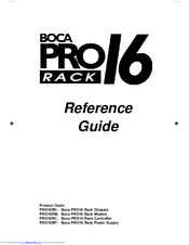 Boca Pro16 Series Reference Manual