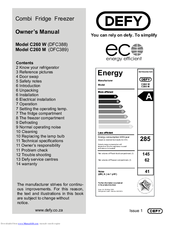 Defy C260 Owner's Manual