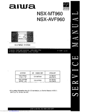 Aiwa NSX-AVF960 Service Manual