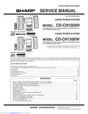 Sharp CD-CH1500H Service Manual