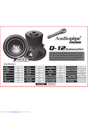 Audiopipe Q-12 User Manual