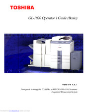 Toshiba e-STUDIO GL-1020 Operator's Manual