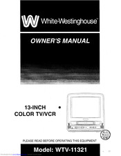 White-Westinghouse WTV-11321 Owner's Manual