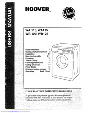 Hoover WB 120 User Manual