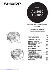 Sharp AL-2060 Operation Manual