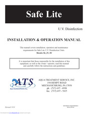 ATS Safe Lite SL-8V Installation & Operation Manual